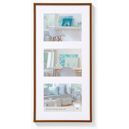 Walther New Lifestyle Photo Frame Bronze 23x11 inch - (Insert for 3x 8x6 inch)