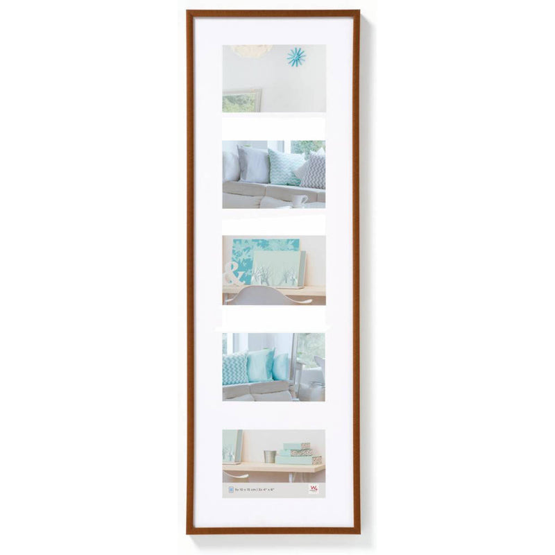 Walther New Lifestyle Photo Frame Bronze 28x9 inch - (Insert for 5x 6x4 inch) Image 1