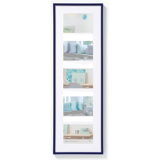 Walther New Lifestyle Photo Frame Blue 28x9 inch - (Insert for 5x 6x4 inch)