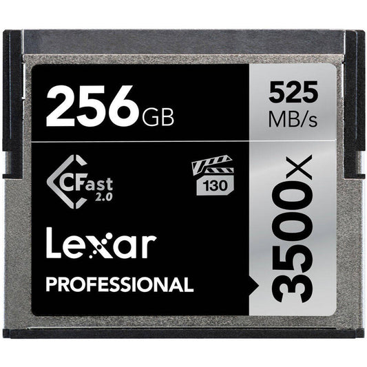 Lexar 256GB CFast 2.0 Professional 3500x Memory Card Image 1