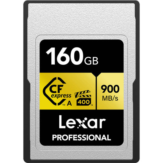 Lexar CF Express Pro Memory Card | 160GB | Type A | Gold Series | R900/W800MB/s | 8k Video Image 1