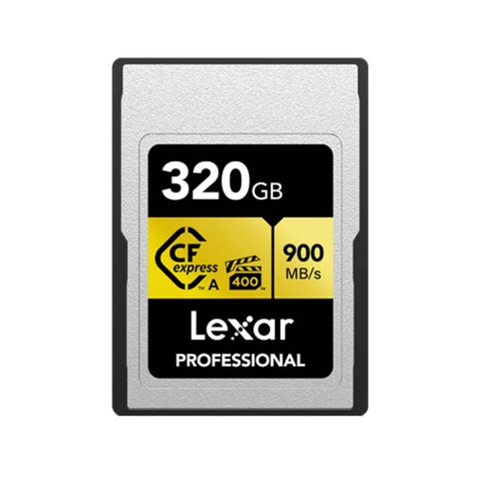 Lexar CF Express Pro Memory Card | 320GB | Type A | Gold Series | R900/W800MB/s | 8K Video Image 1