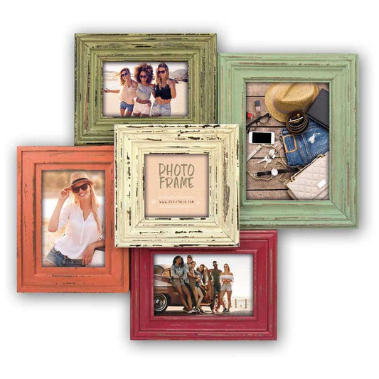 ZEP Multi Photo Frame for 5 Different Size Photos - Overall Size 48x44cm Image 1