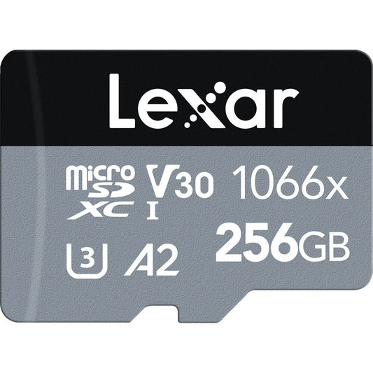 Lexar Professional 1066x microSDXC 256GB UHS-I SILVER Series Memory Card