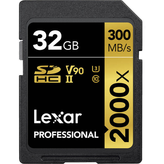 Lexar Professional 2000x 32GB SDHC UHS-II Memory Card