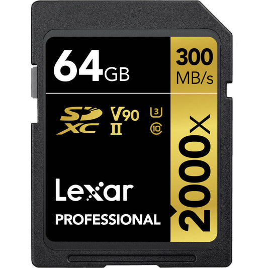 Lexar Professional 2000x 64GB SDXC UHS-II Memory Card