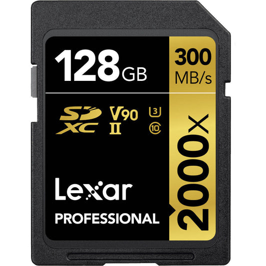 Lexar Professional 2000x 128GB SDXC UHS-II Memory Card Image 1