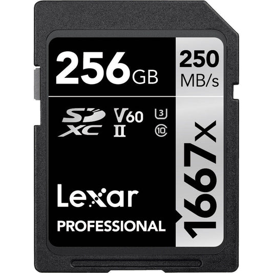 Lexar 256GB Professional 1667x SDXC UHS-II Memory Card