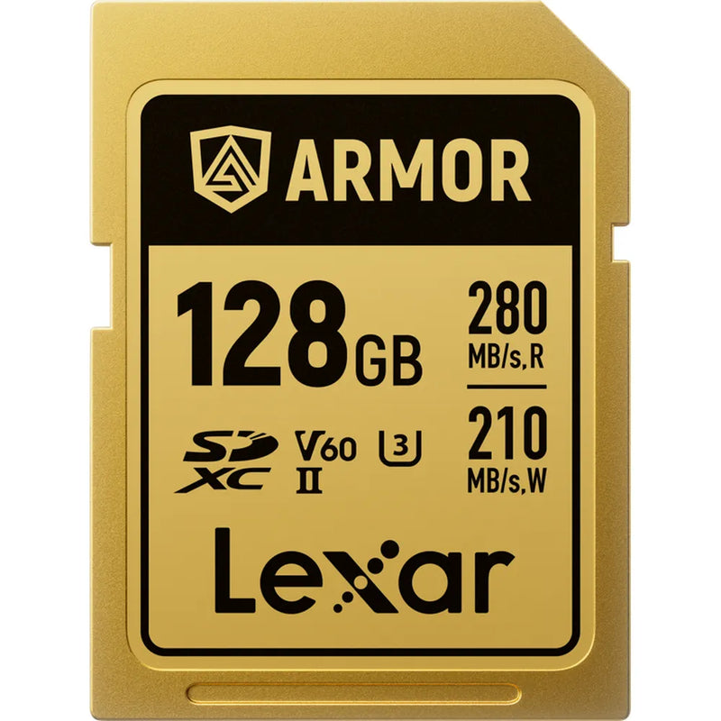Lexar 128GB Armor Gold UHS-II SDXC Memory Card