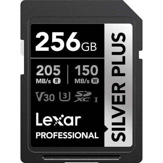 Lexar 256GB Silver Plus UHS-I SD Card Image 1