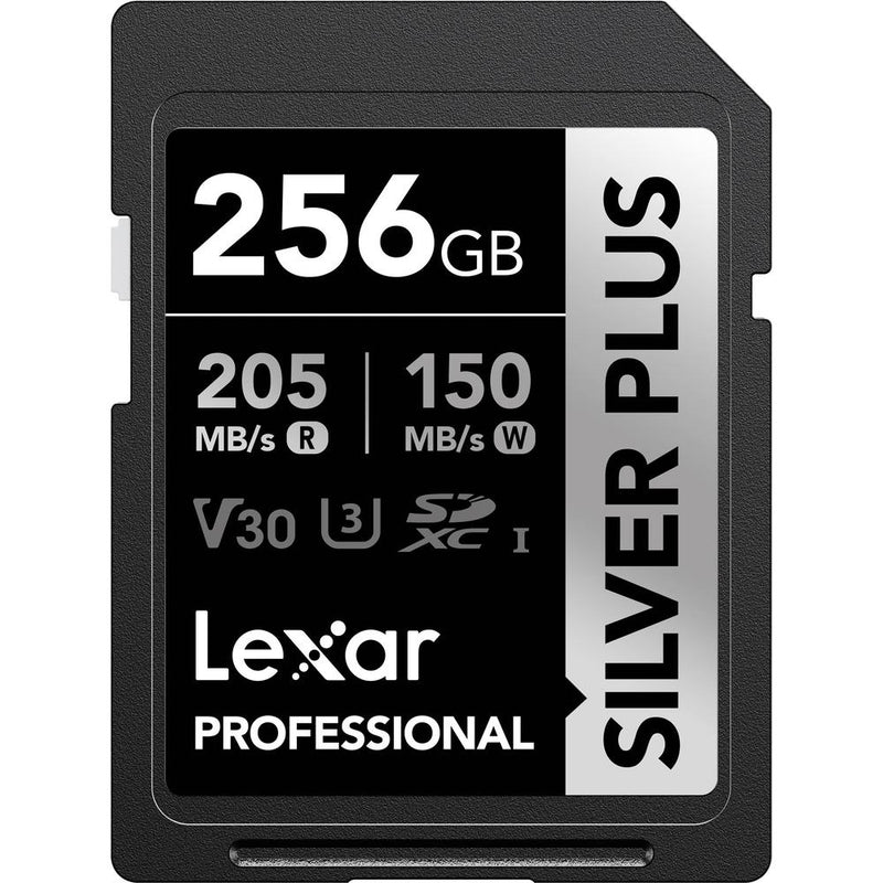 Lexar 256GB Silver Plus UHS-I SD Card Image 1