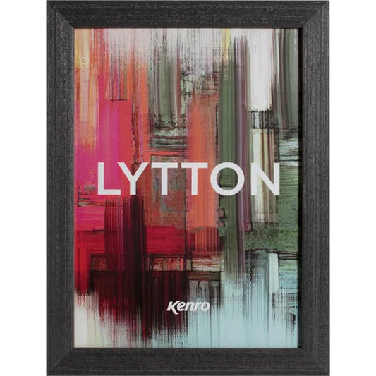 Kenro Lytton Series Wooden A4 Photo Frame - Black