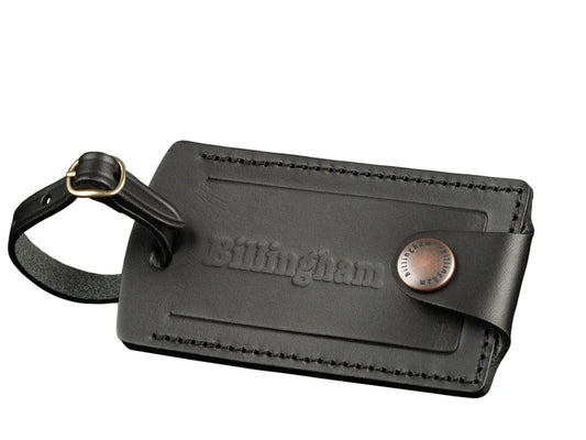 Billingham LUGGAGE TALLY - BLACK / BRASS BUCKLE