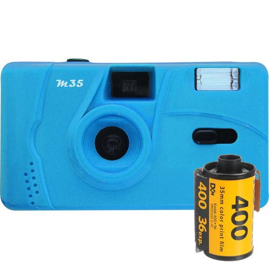 Kodak M35 Blue Camera & Film Bundle