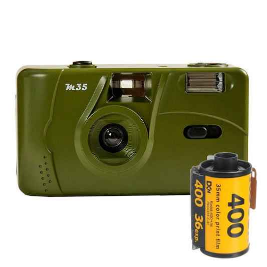 Kodak M35 Olive Green Camera & Film Bundle