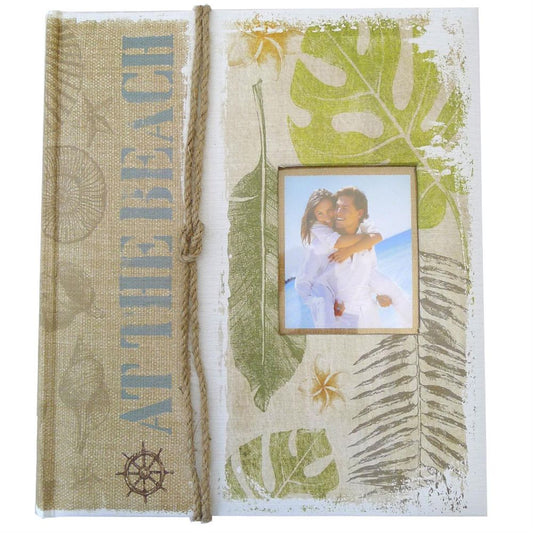 Maui Green 7.5x5 Slip In Photo Album 200 Photos Overall Size 11x9.75"