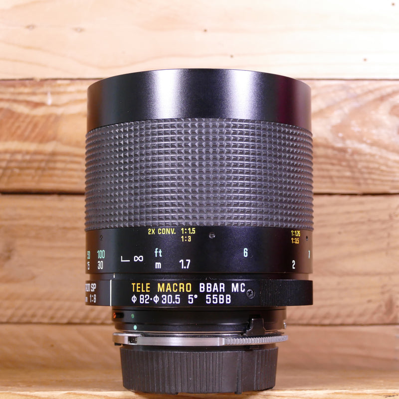 Used Tamron MF 500mm F8 Mirror Adaptall Lens with Nikon AI Adapter