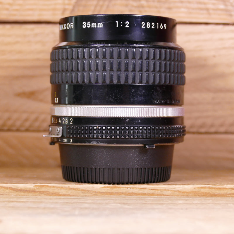 Used Nikon MF 35mm F2 Nikkor AIS Lens
