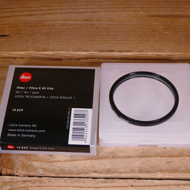 Used Leica 13329 E49 49mm UVa Filter  for Tri-Elmar-M / Digilux 1