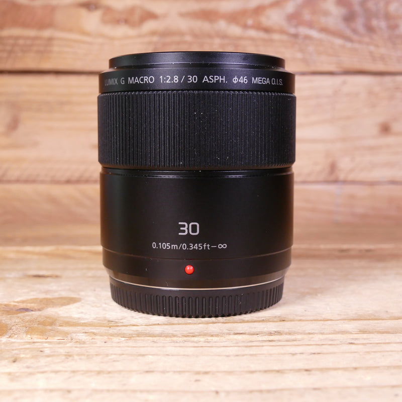 Used Panasonic Lumix G 30mm F2.8 Mega OIS Macro Lens