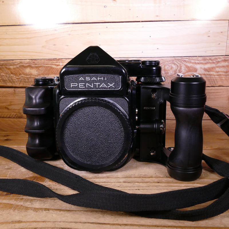 Used Pentax 6x7 Camera Body with Metered Prism & Left Hand Grip
