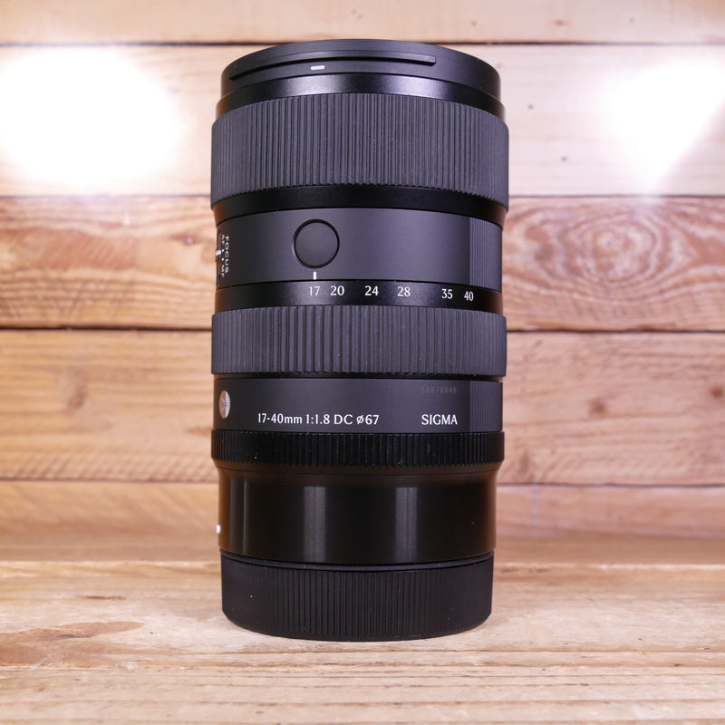 Used Sigma 17-40mm f/1.8 DC Art Lens - Canon RF Fit