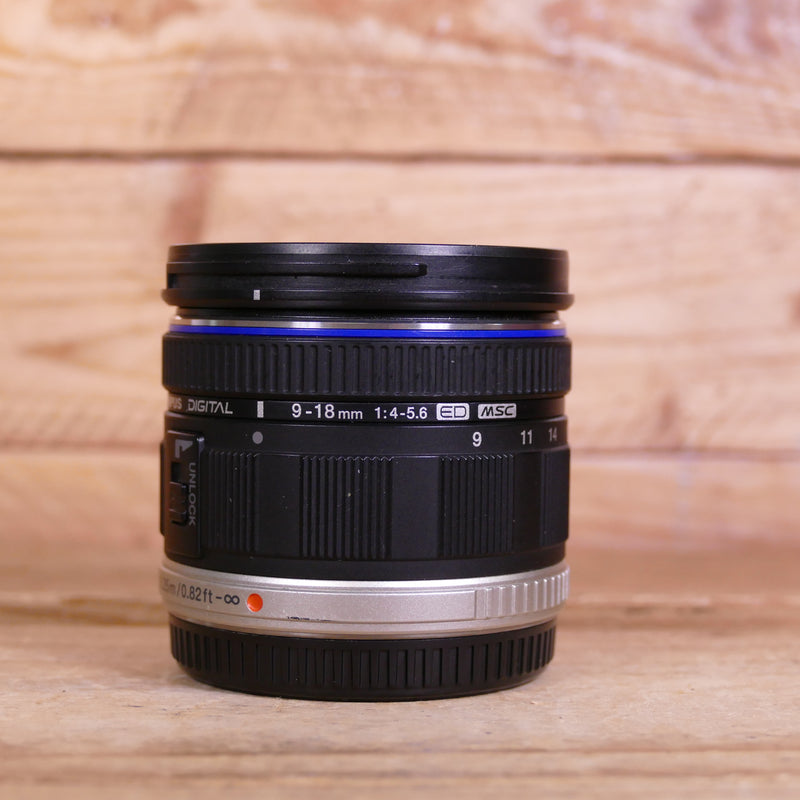 Used Olympus 9-18mm M.Zuiko F4-5.6 ED Lens