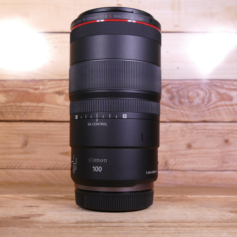 Used Canon RF 100mm F2.8 L Macro IS USM Lens