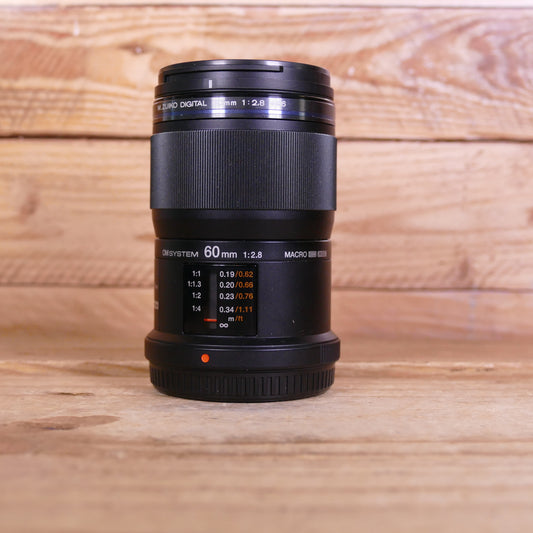 Used Olympus AF M.Zuiko 60mm F2.8 Macro Lens Micro Four Thirds
