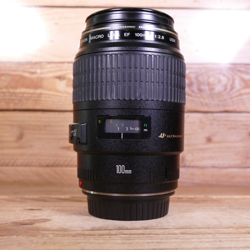 Used Canon EF 100mm F2.8 USM Macro Lens