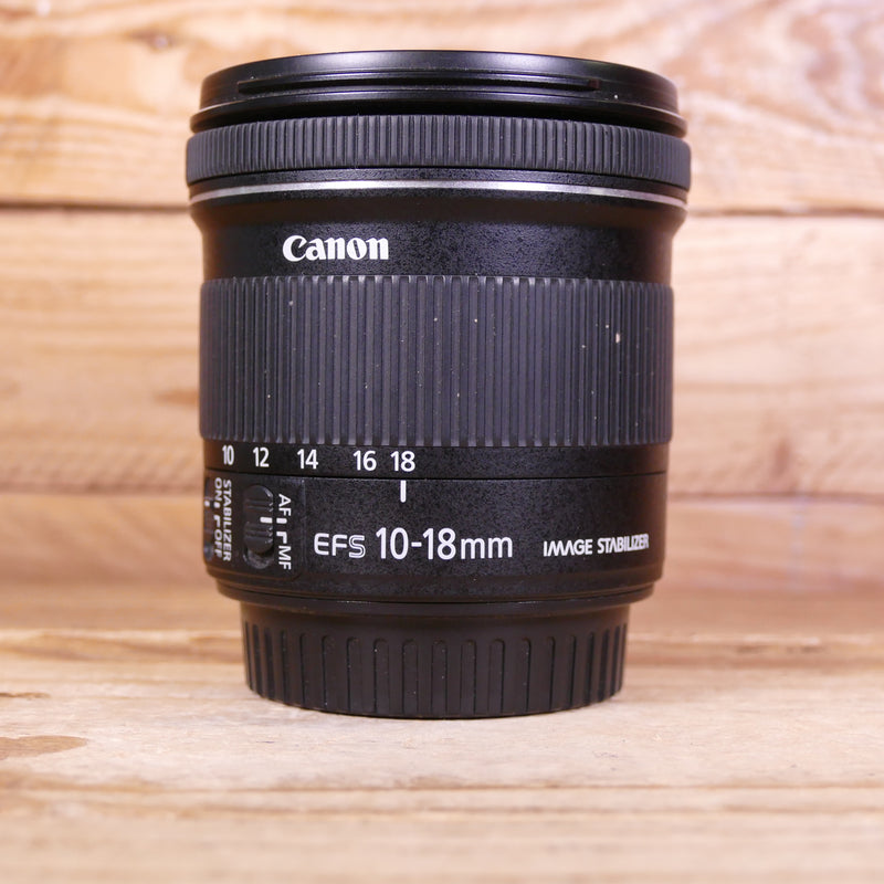 Used Canon EF-S 10-18mm F4.5-5.6 IS STM Lens