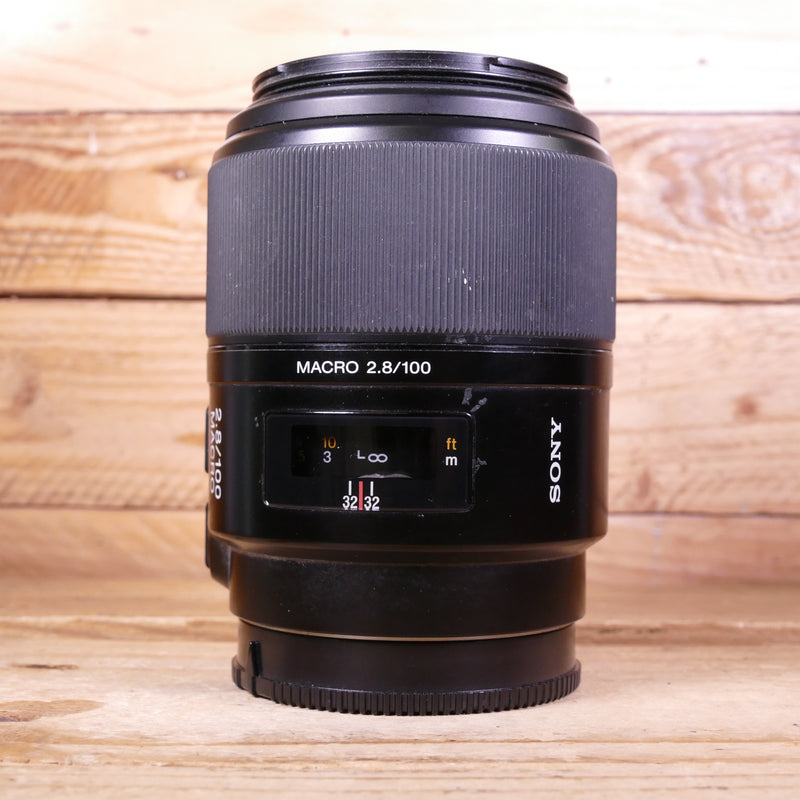Used Sony AF 100mm F2.8 Macro Lens for A - mount