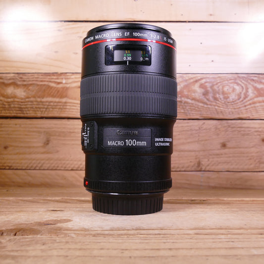 Used Canon EF 100mm F2.8 L Macro IS USM Lens