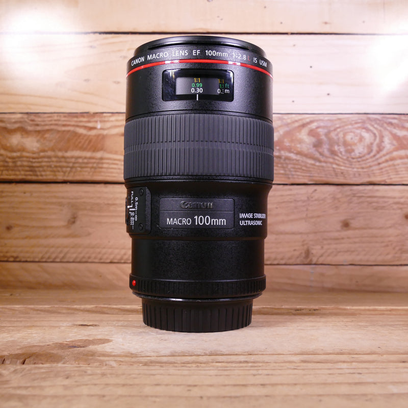 Used Canon EF 100mm F2.8 L Macro IS USM Lens