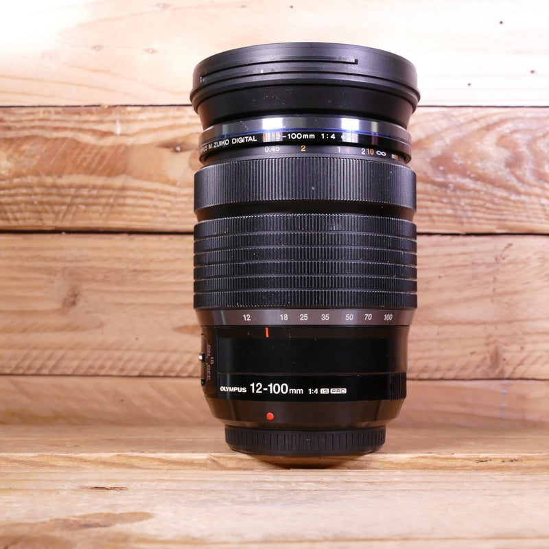 Used Olympus 12-100mm F4 IS Pro Black Micro Four Thirds Lens