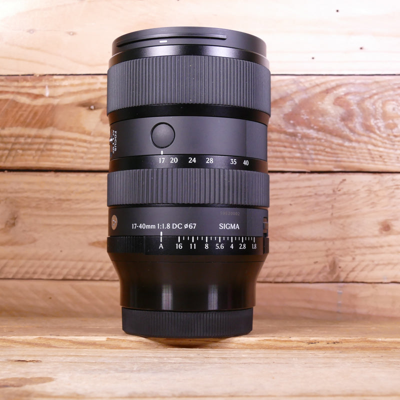 Used Sigma 17-40mm f/1.8 DC Art Lens - Sony E Fit