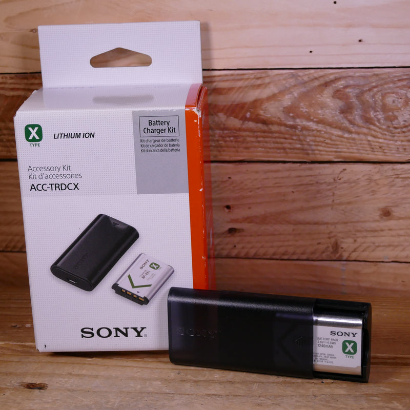 Used Sony ACC-TRDCX Battery Charger Kit (NP-BX1)