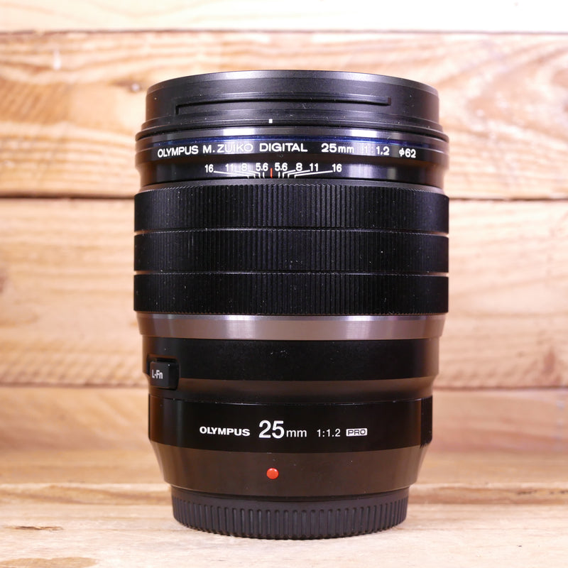 Used Olympus 25mm F1.2 Pro Black Micro Four Thirds Lens