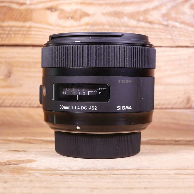 Used Sigma 30mm F1.4 Art DC HSM Lens -  Nikon