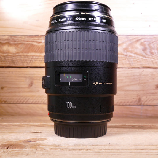 Used Canon EF 100mm F2.8 USM Macro Lens