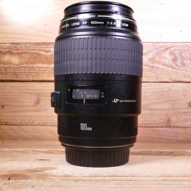 Used Canon EF 100mm F2.8 USM Macro Lens