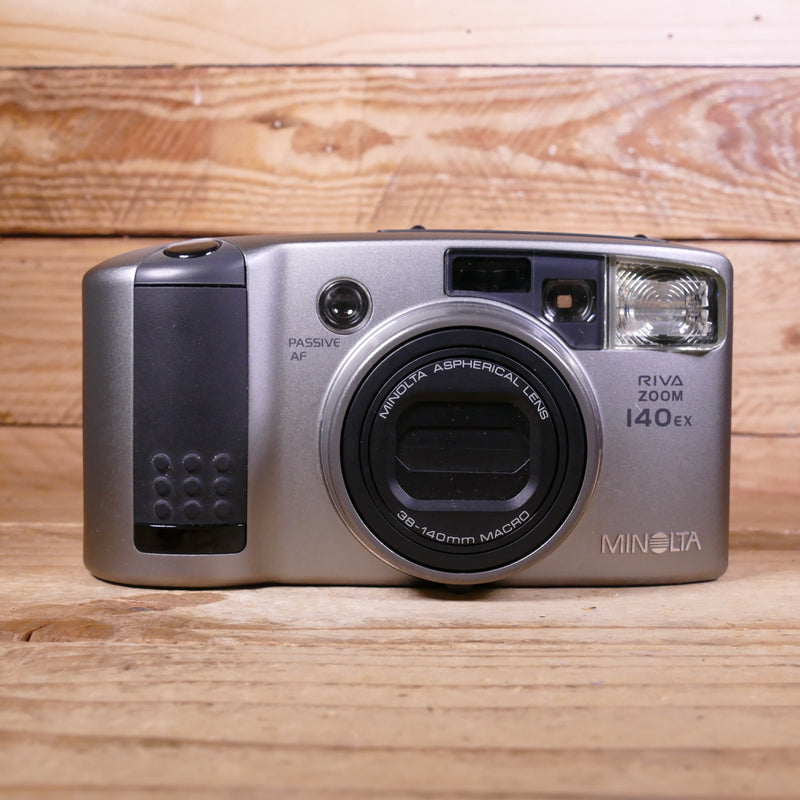 Used Minolta Riva Zoom 140 EX 35mm Film Compact Camera