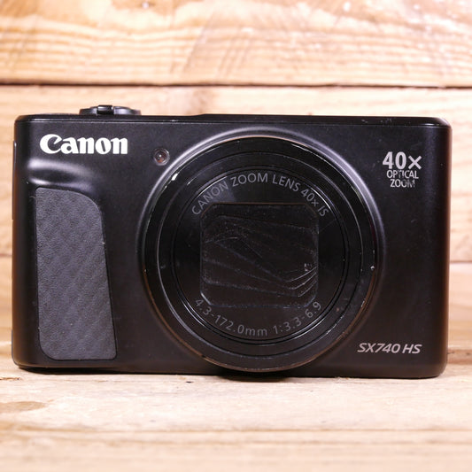 Used Canon PowerShot SX740 HS Black Digital Camera