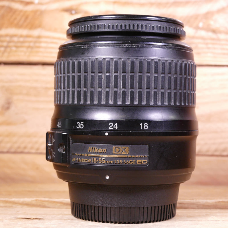 Used Nikon AF-S 18-55mm f3.5-5.6 G ED DX II Lens