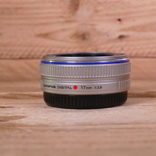 Used Olympus 17mm F2.8 Silver Micro Four Thirds Lens