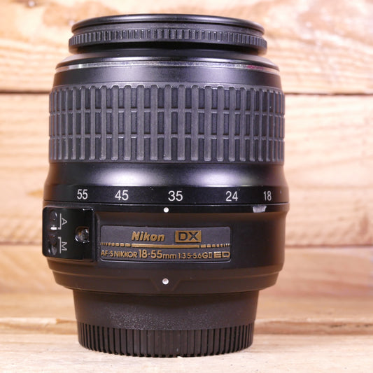 Used Nikon AF-S 18-55mm f3.5-5.6 G ED DX II Lens