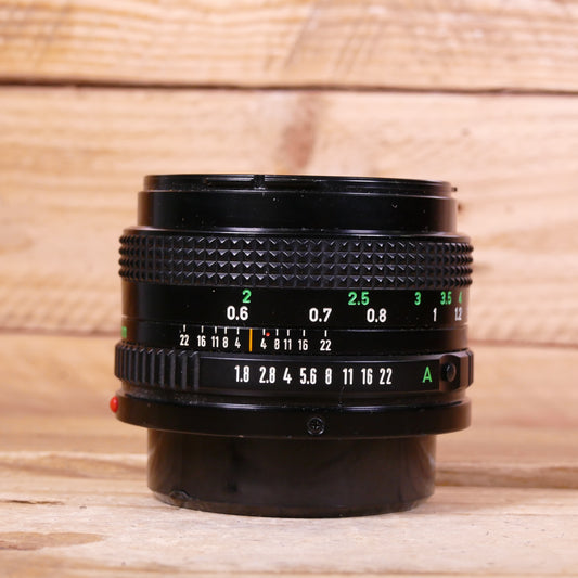Used Canon FD 50mm F1.8 Lens