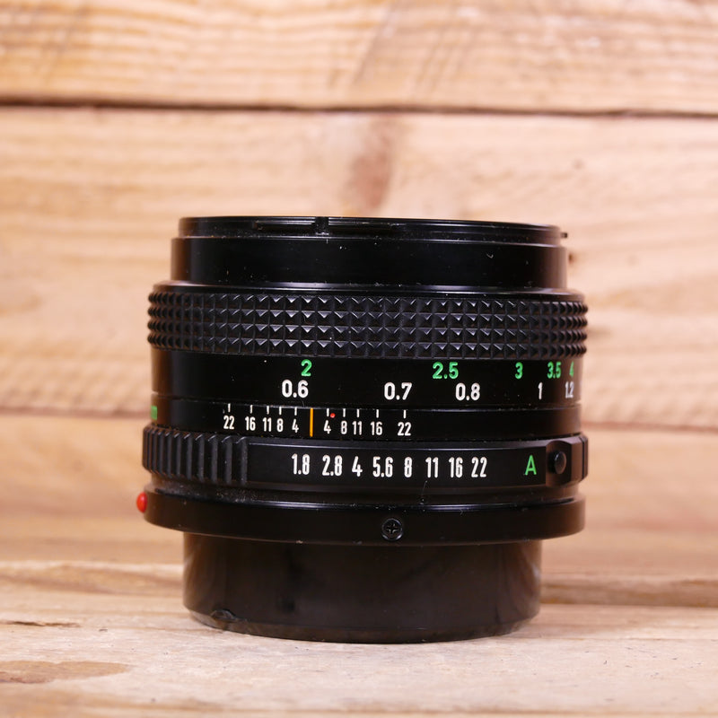 Used Canon FD 50mm F1.8 Lens