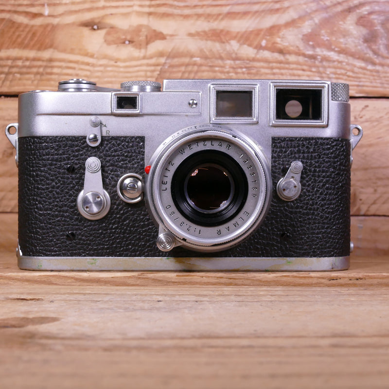 Used Leica M3 Chrome Camera (Double Stroke) with M 50mm F2.8 Elmar Lens