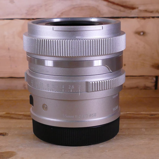 Used Sigma 35mm f2 DG  Contemporary Silver Lens - L-Mount